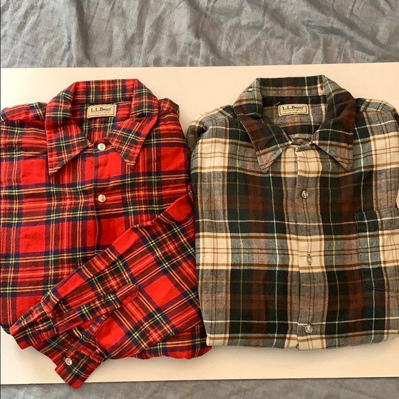 L.L. Bean Other - Vintage Pair of LL Bean flannel shirts